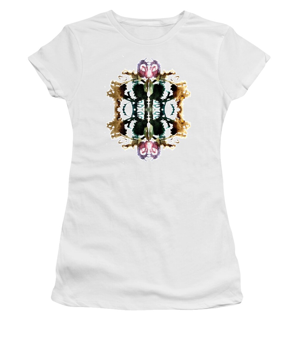 Abstract Women's T-Shirt featuring the painting Sweet Tooth by Stephenie Zagorski