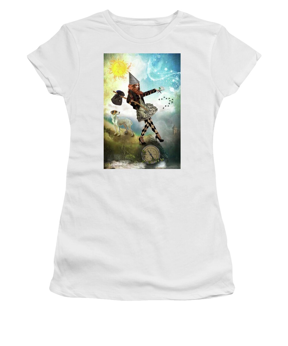 Tarot Women's T-Shirt featuring the photograph The Fool by Diana Haronis