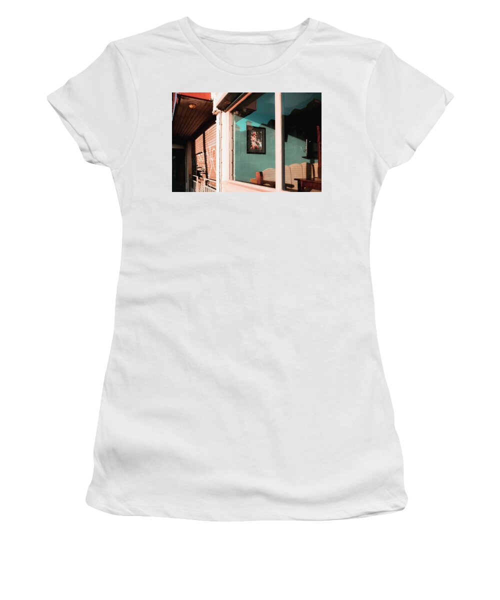 Street Photography Women's T-Shirt featuring the photograph Tina by Nick Barkworth