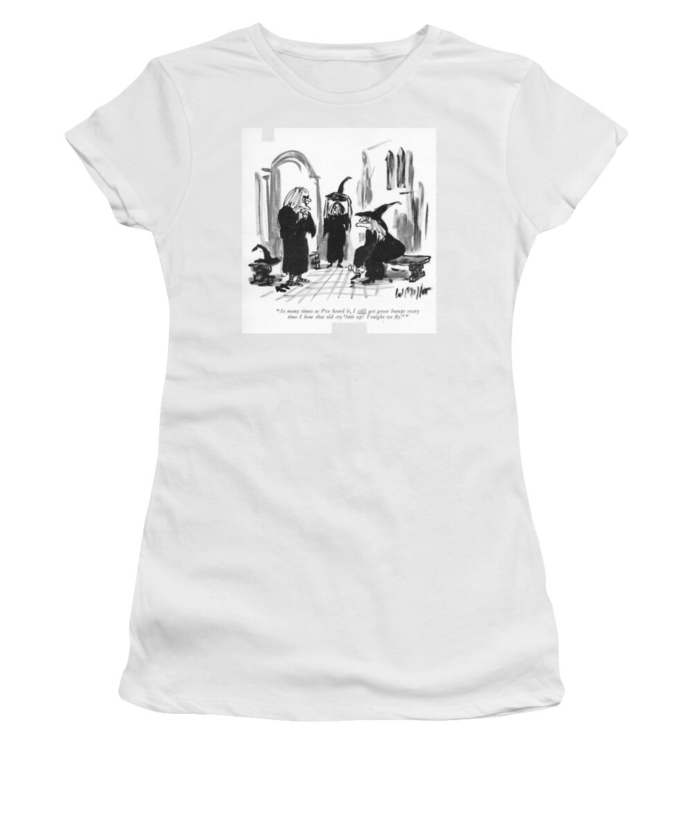 as Many Times As I've Heard It Women's T-Shirt featuring the drawing Tonight We Fly by Warren Miller