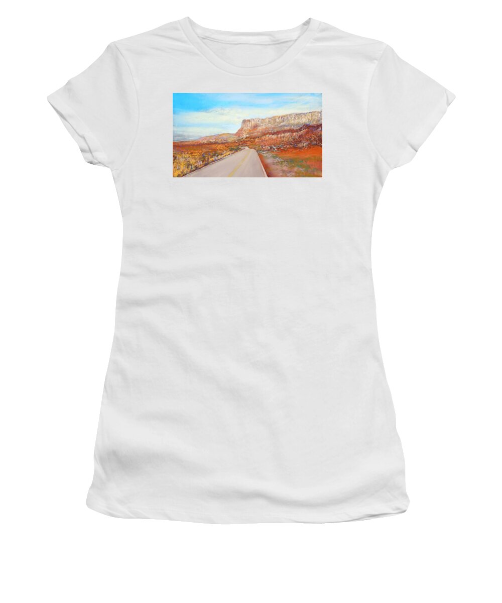 Road Women's T-Shirt featuring the painting Traveling by M Diane Bonaparte