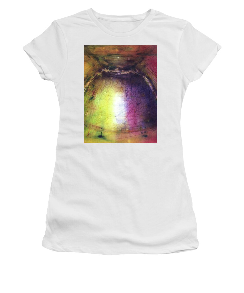 Watercolour Women's T-Shirt featuring the painting Turn it upside down by Petra Rau