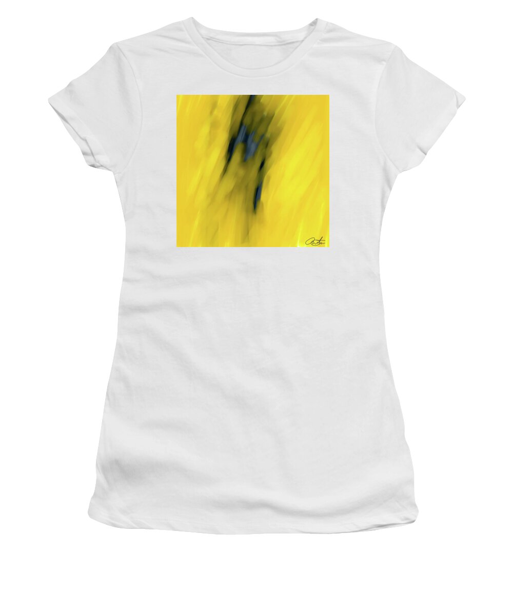 Wall Art Women's T-Shirt featuring the digital art Motion Towards Peace by Callie E Austin