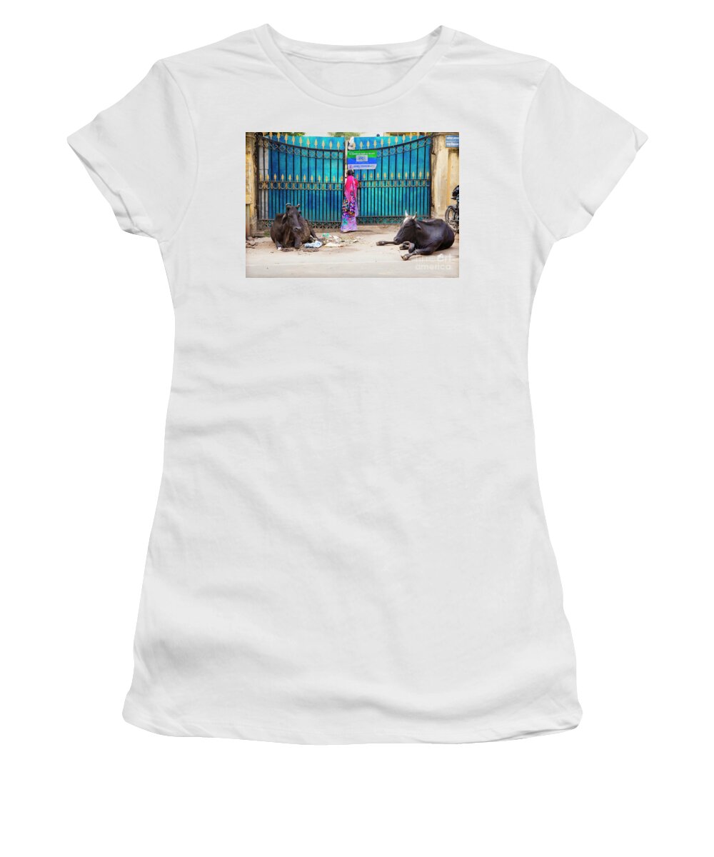 India Women's T-Shirt featuring the photograph Varanasi by David Little-Smith