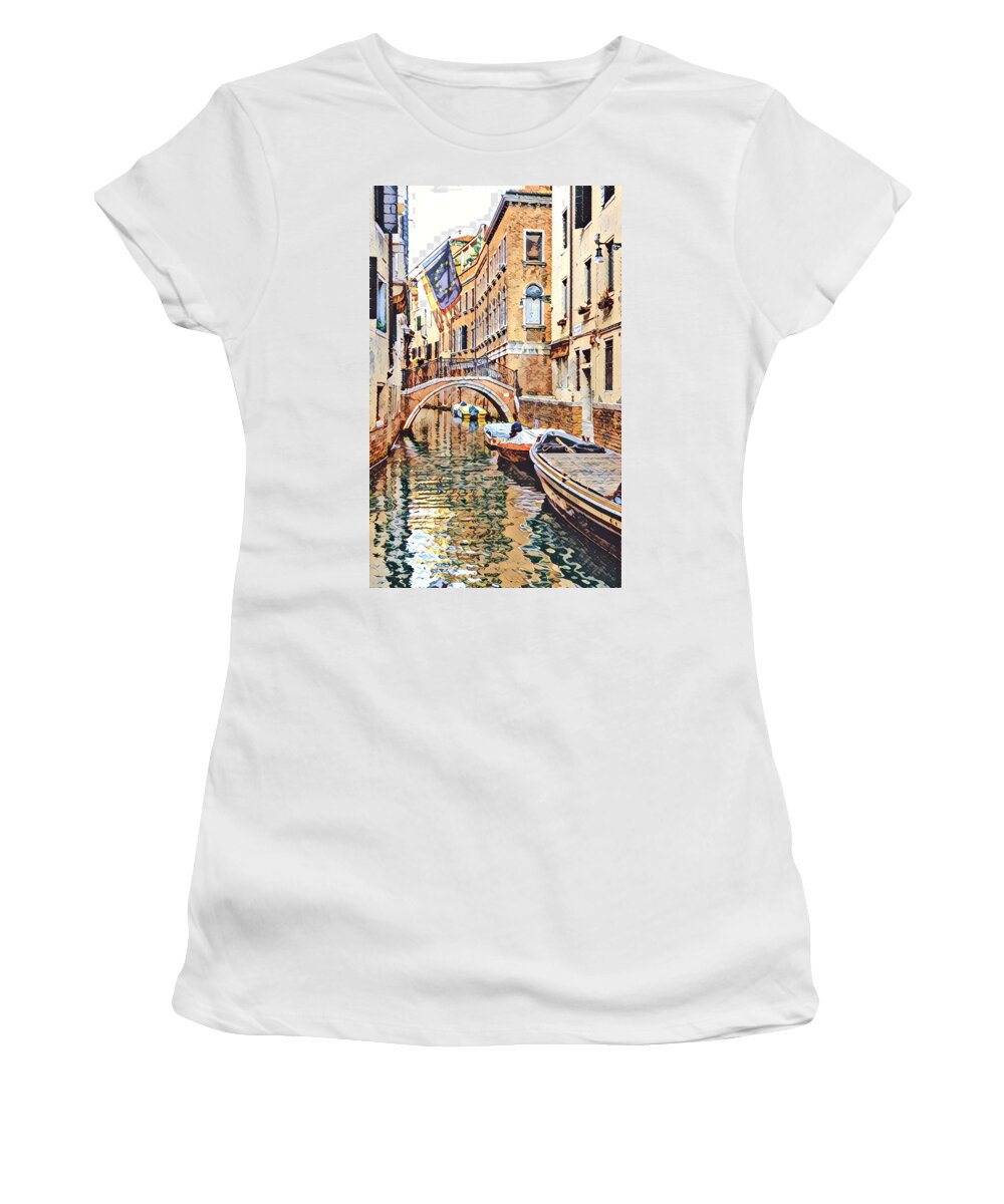  Women's T-Shirt featuring the photograph Venice Italy by Adam Green