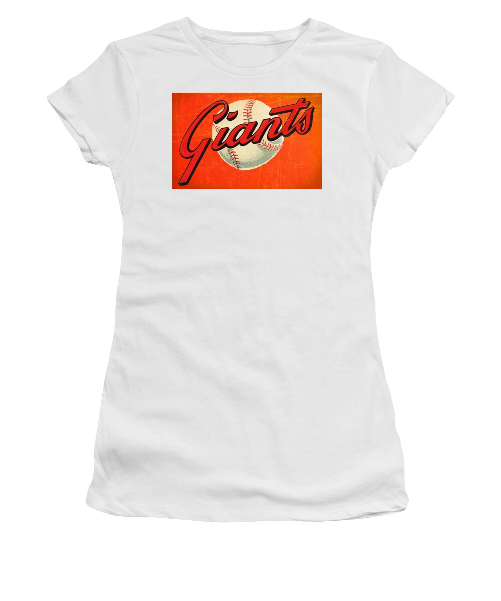 Vintage San Francisco Giants Art Women's T-Shirt by Row One Brand