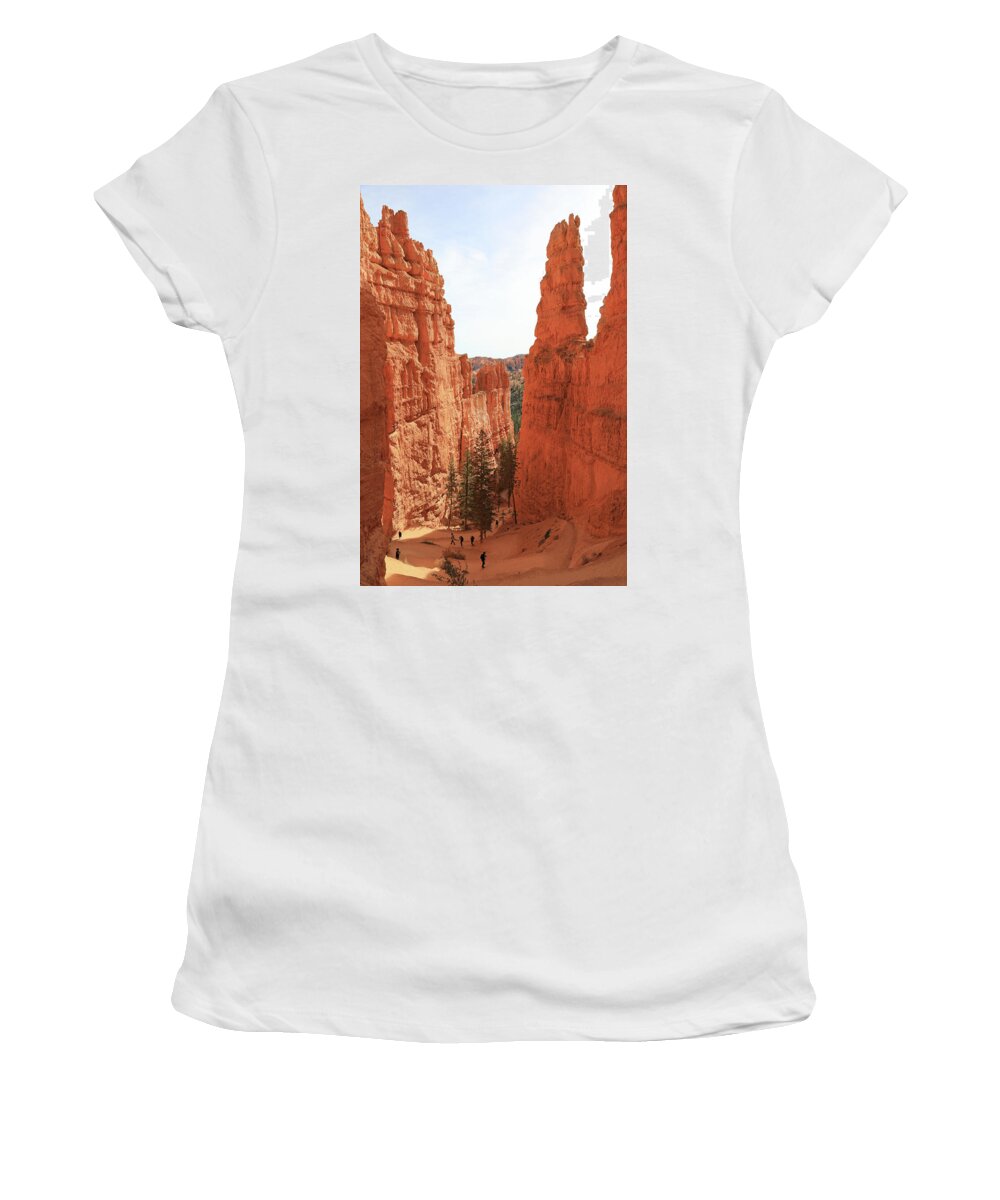 Wall Street Women's T-Shirt featuring the photograph Wall Street in Bryce Canyon Natioinal Park by Richard Krebs