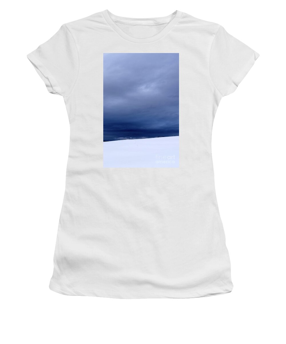 Stormy Sky Women's T-Shirt featuring the photograph Winter Storm Warning by Thomas R Fletcher