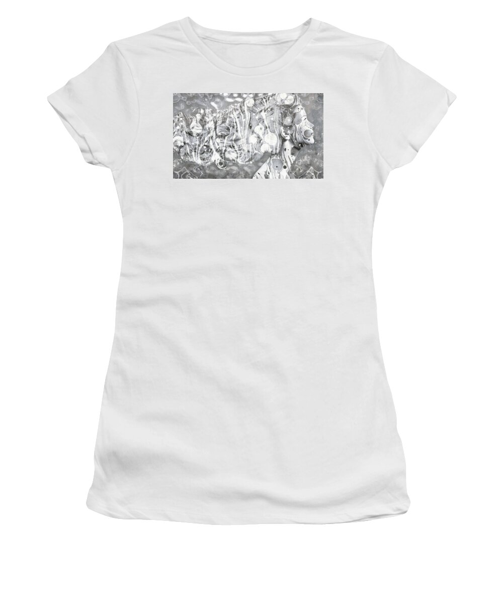 Woman Women's T-Shirt featuring the mixed media Wonderland by Jacky Gerritsen