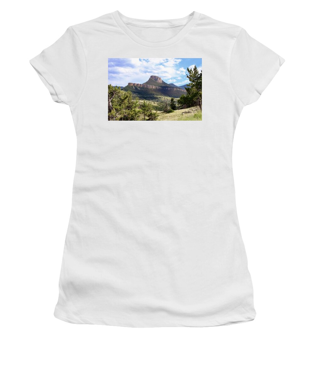 Mountain Women's T-Shirt featuring the photograph Wrap Around Mountain by Yvonne M Smith