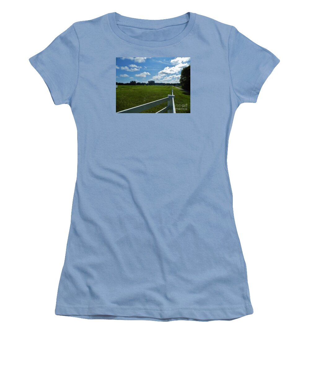 Beautiful Sky At The Farm Juniors T-Shirt for Sale by D Hackett