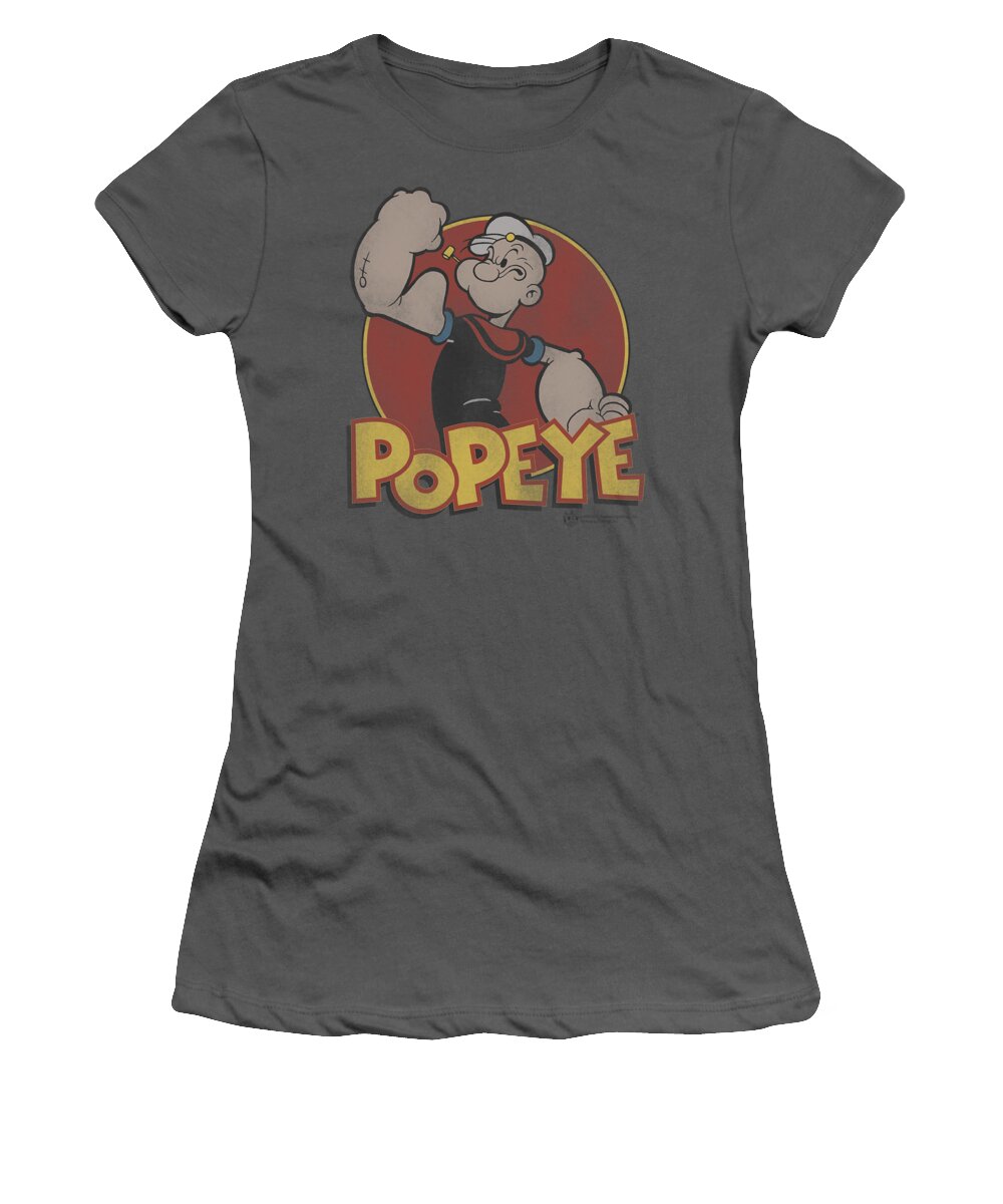 Popeye Women's T-Shirt featuring the digital art Popeye - Retro Ring by Brand A