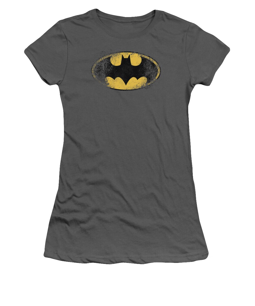 Batman Women's T-Shirt featuring the digital art Batman - Destroyed Logo by Brand A