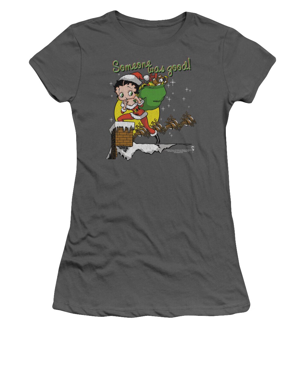 Betty Boop Women's T-Shirt featuring the digital art Boop - Chimney by Brand A