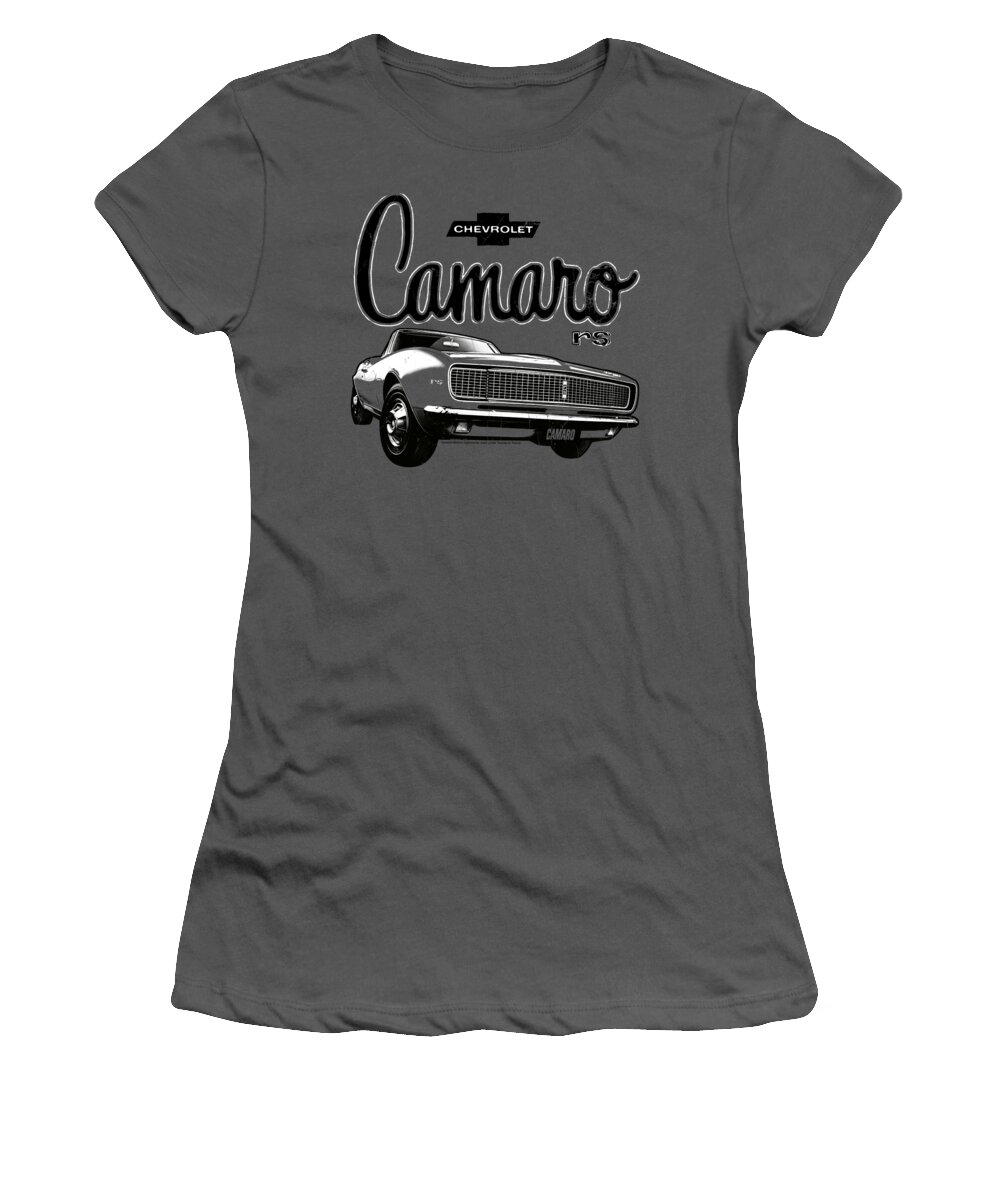 Chevrolet Women's T-Shirt featuring the digital art Chevrolet - Script Car by Brand A