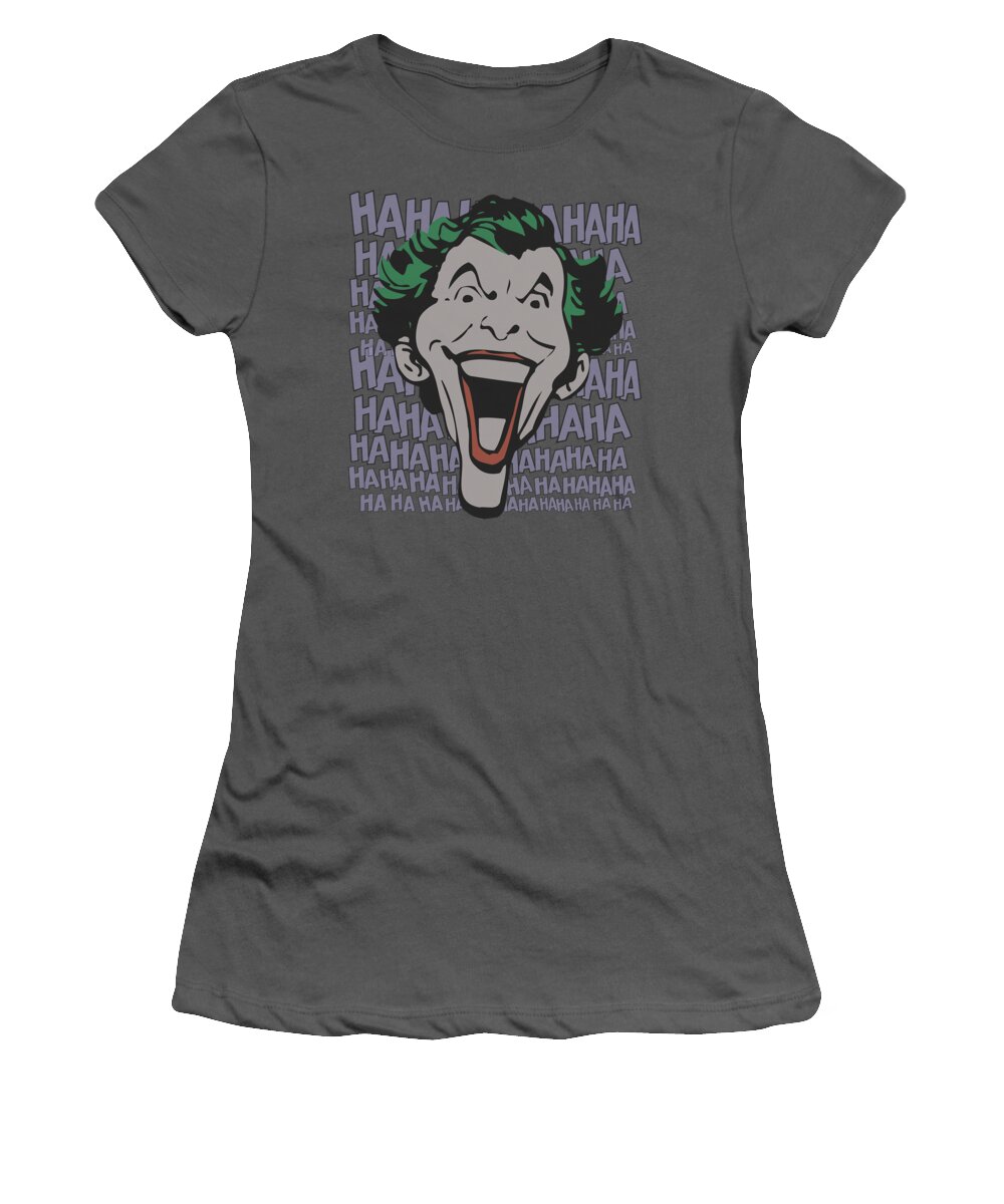 The Joker Women's T-Shirt featuring the digital art Dc - Dastardly Merriment by Brand A