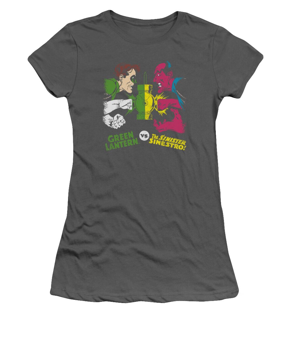 Dc Comics Women's T-Shirt featuring the digital art Dc - Gl Vs Sinestro by Brand A