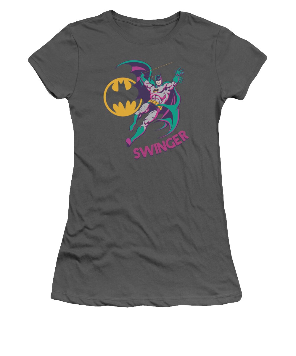 Dc Comics Women's T-Shirt featuring the digital art Dco - Swinger by Brand A