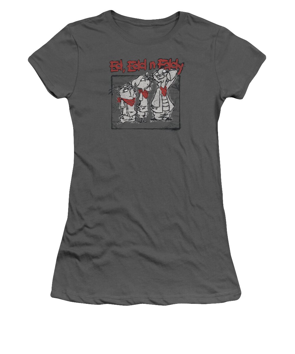 Ed Women's T-Shirt featuring the digital art Ed Edd N Eddy - Stand By Me by Brand A