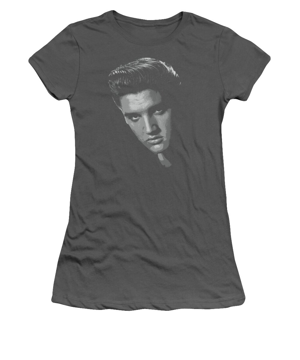 Celebrity Women's T-Shirt featuring the digital art Elvis - American Idol by Brand A