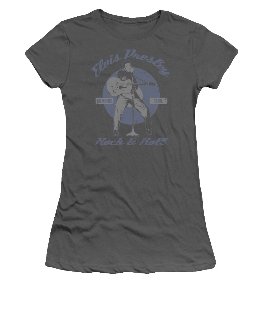Elvis Women's T-Shirt featuring the digital art Elvis - Rock And Roll by Brand A