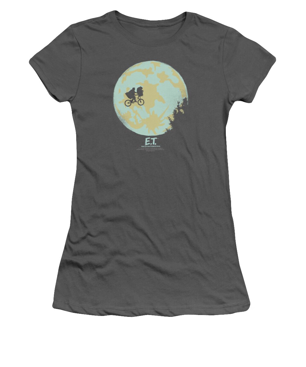 Et Women's T-Shirt featuring the digital art Et - In The Moon by Brand A