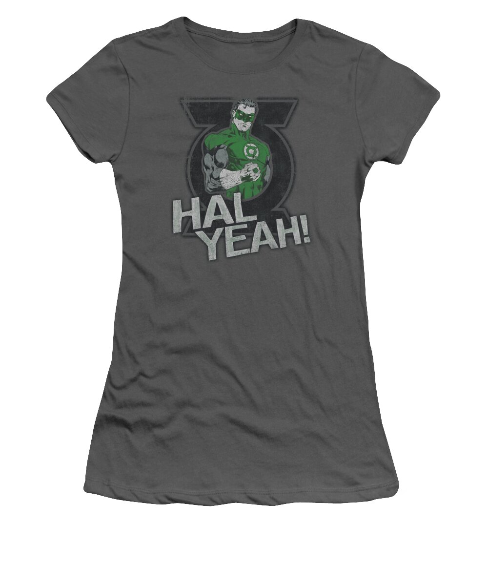 Green Lantern Women's T-Shirt featuring the digital art Green Lantern - Hal Yeah by Brand A