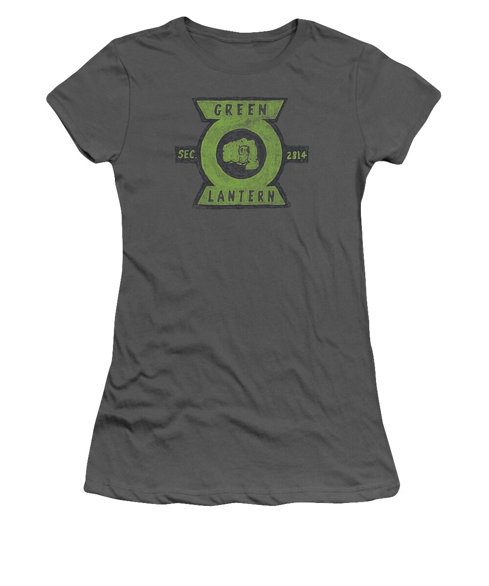 Green Lantern Women's T-Shirt featuring the digital art Green Lantern - Section by Brand A