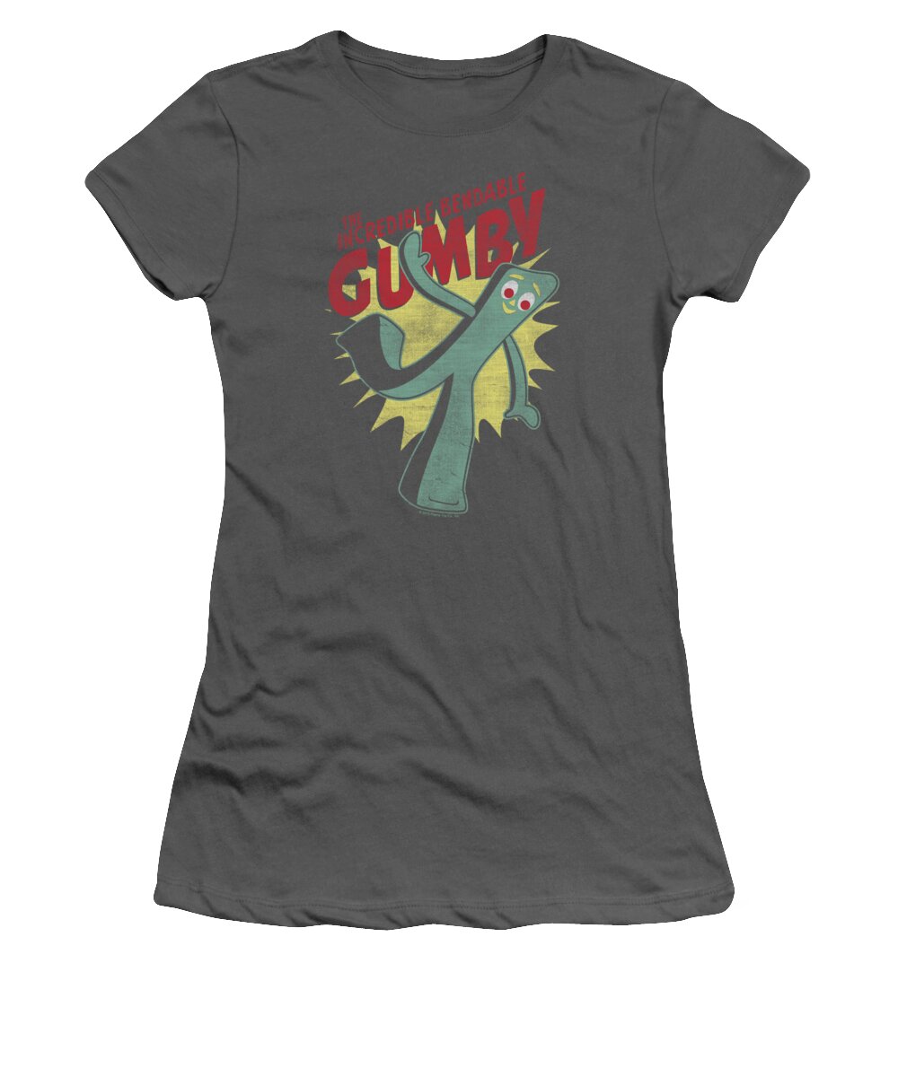Gumby Women's T-Shirt featuring the digital art Gumby - Bendable by Brand A