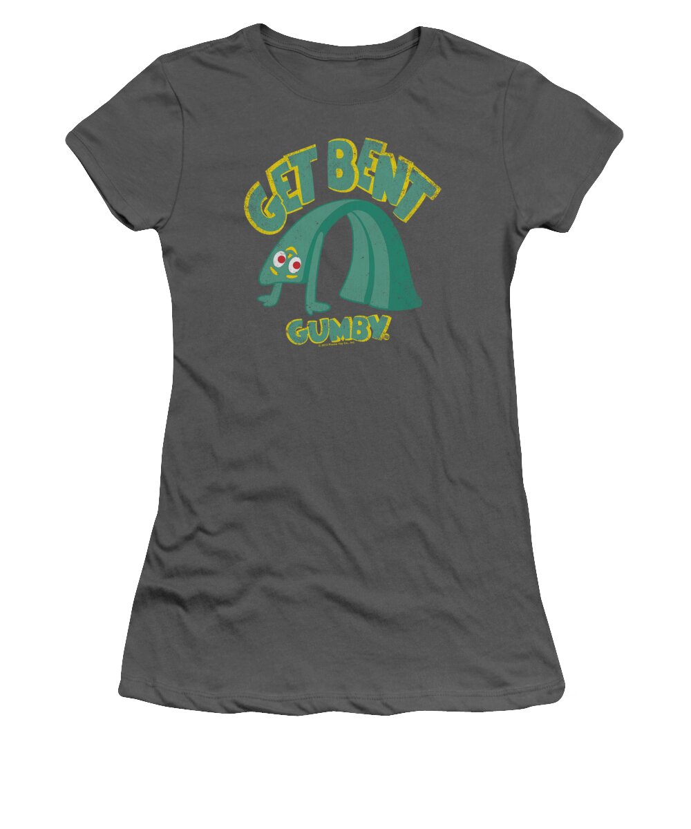 Gumby Women's T-Shirt featuring the digital art Gumby - Get Bent by Brand A