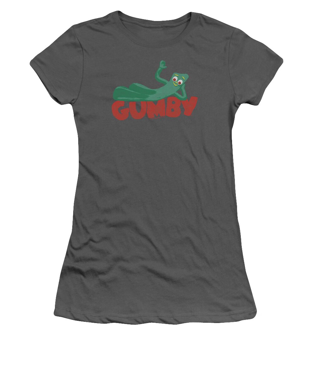 Gumby Women's T-Shirt featuring the digital art Gumby - On Logo by Brand A