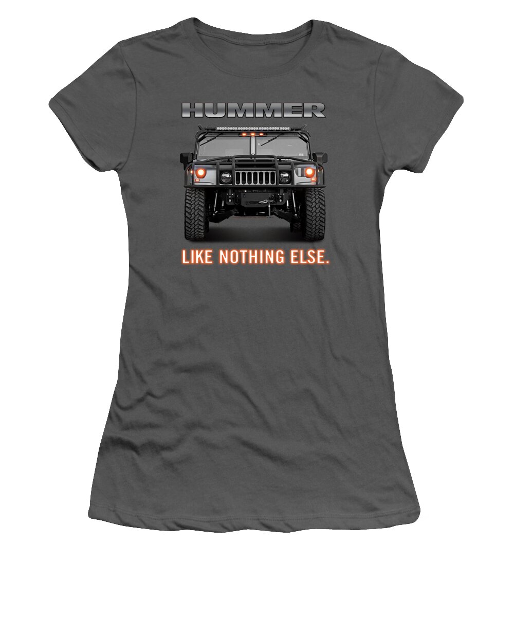  Women's T-Shirt featuring the digital art Hummer - Like Nothing Else by Brand A