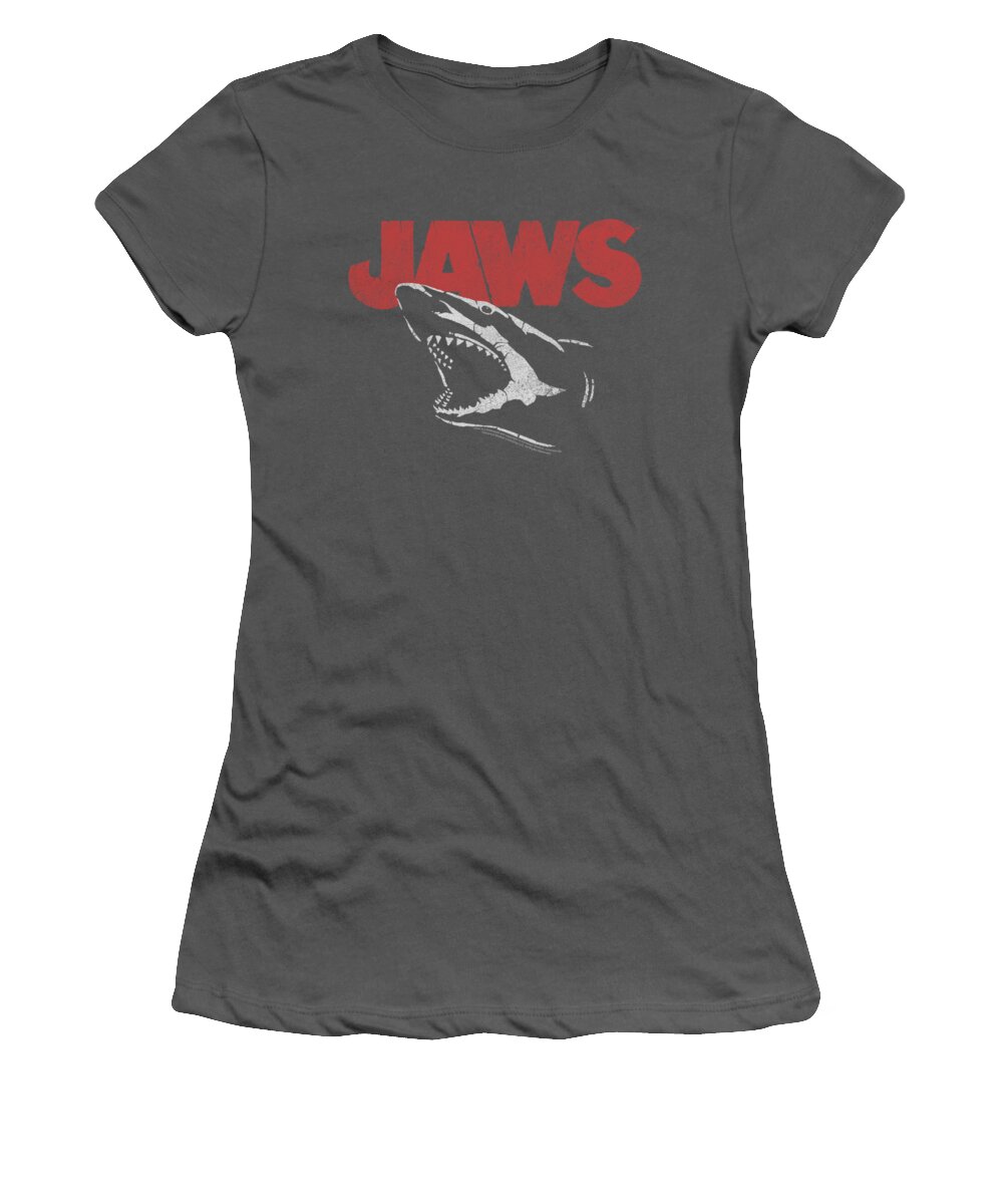 Jaws Women's T-Shirt featuring the digital art Jaws - Cracked Jaw by Brand A