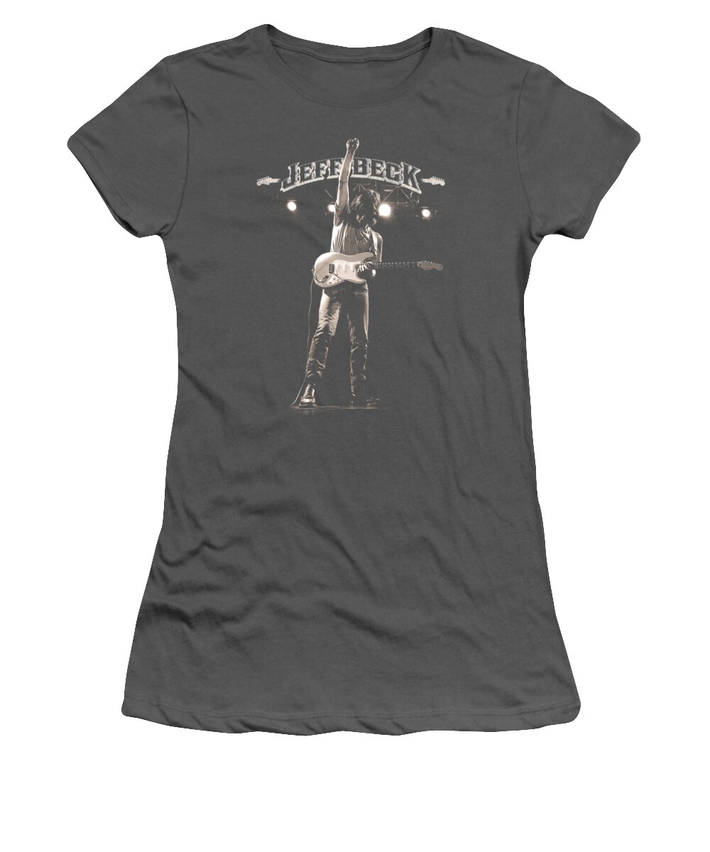  Women's T-Shirt featuring the digital art Jeff Beck - Guitar God by Brand A