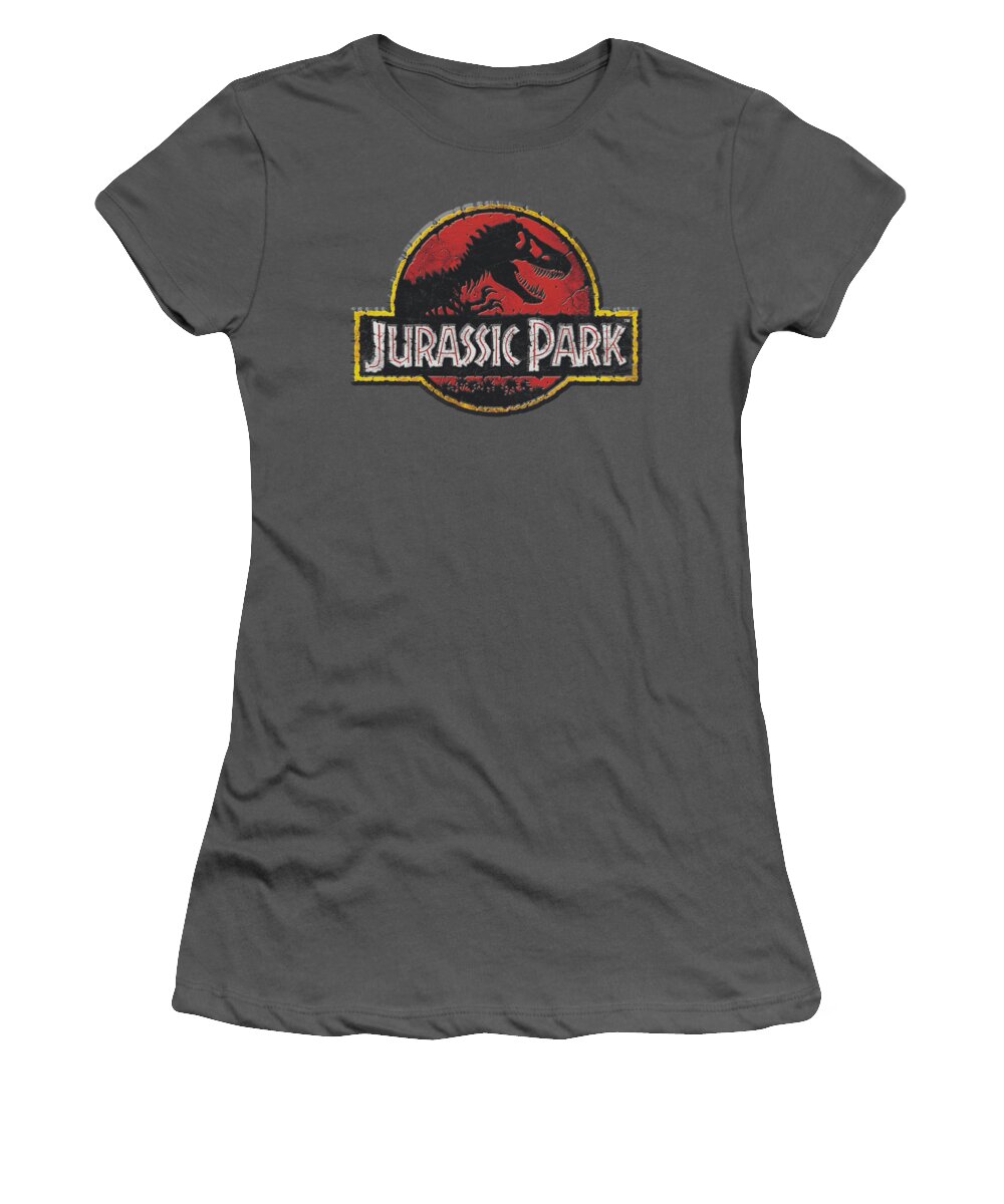 Celebrity Women's T-Shirt featuring the digital art Jurassic Park - Stone Logo by Brand A