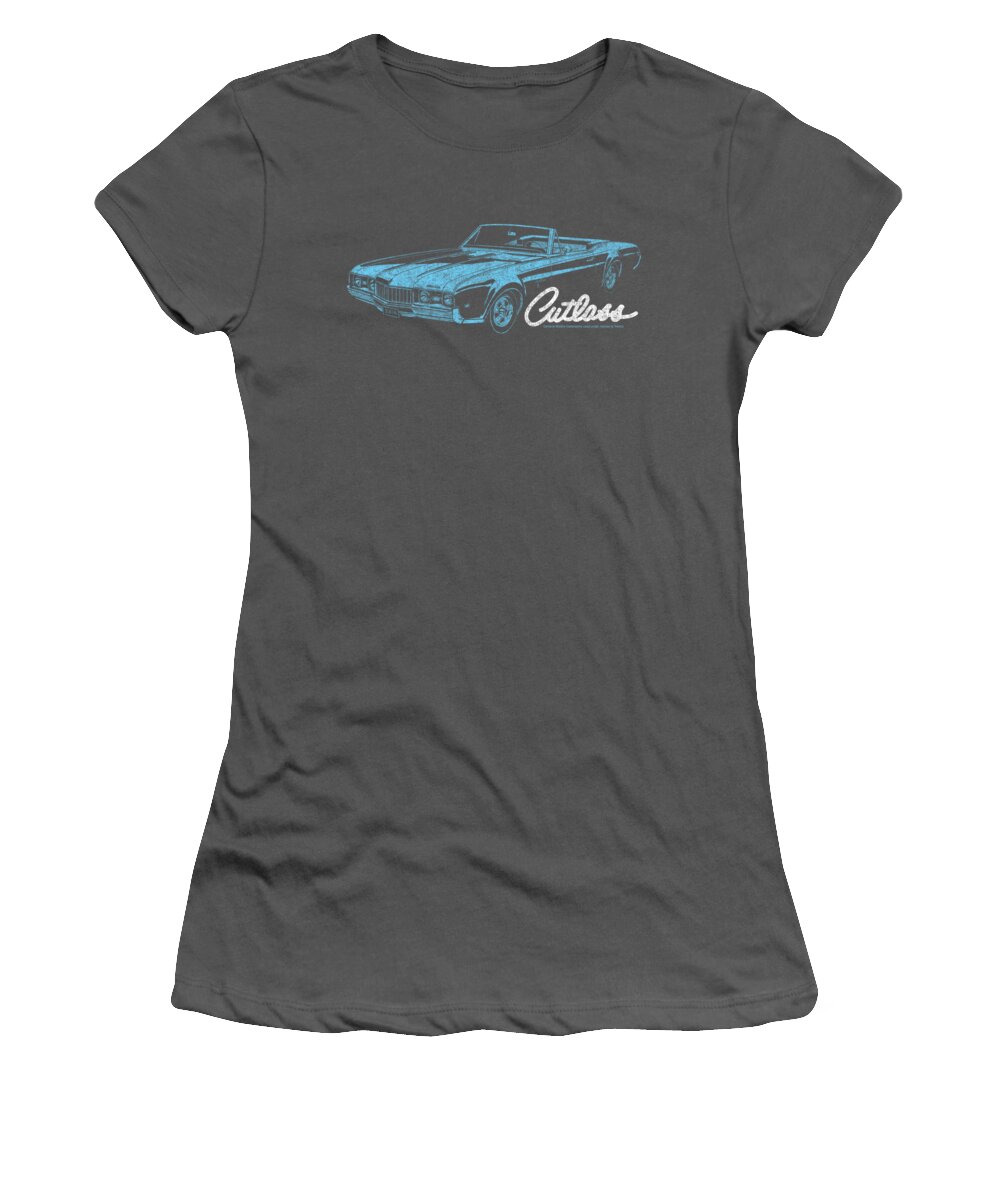  Women's T-Shirt featuring the digital art Oldsmobile - 68 Cutlass by Brand A