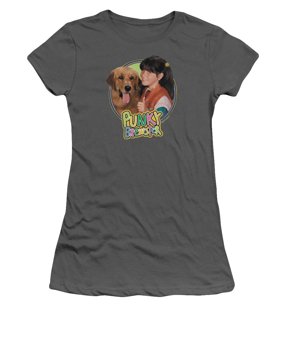 Punky Brewster Women's T-Shirt featuring the digital art Punky Brewster - Punky And Brandon by Brand A