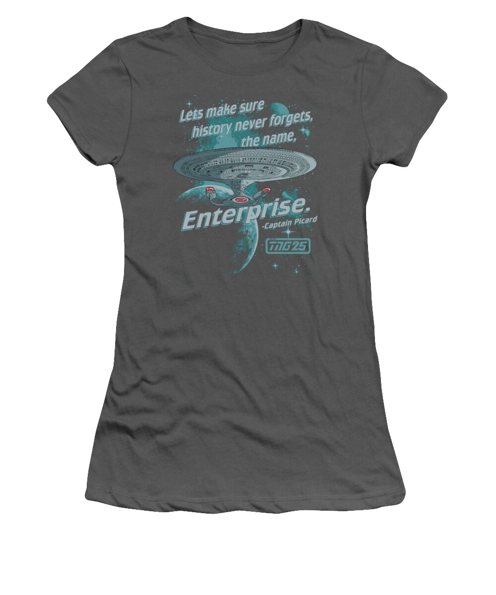 Star Trek Women's T-Shirt featuring the digital art Star Trek - Never Forget by Brand A