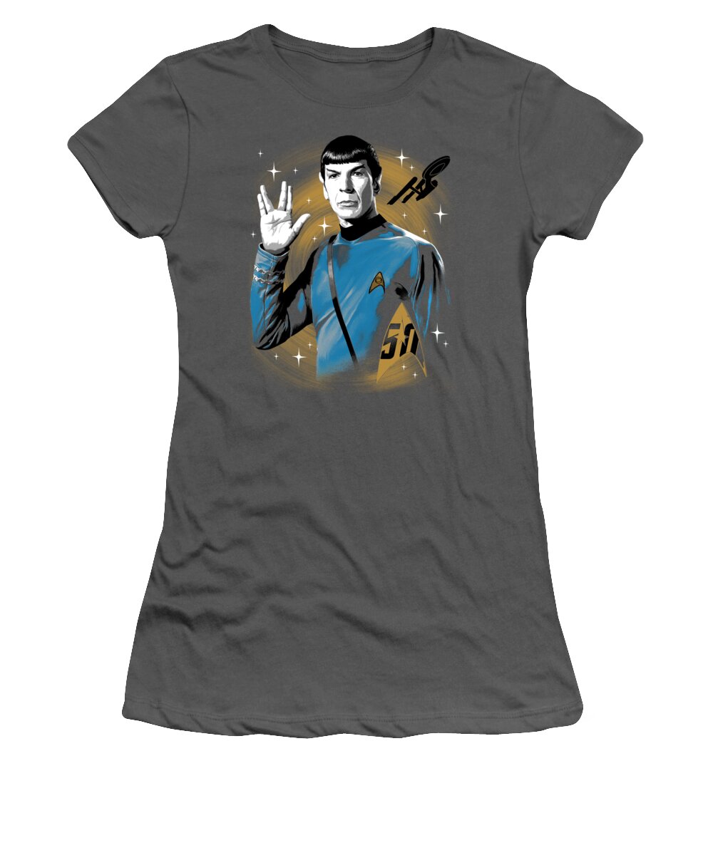  Women's T-Shirt featuring the digital art Star Trek - Space Prosper by Brand A