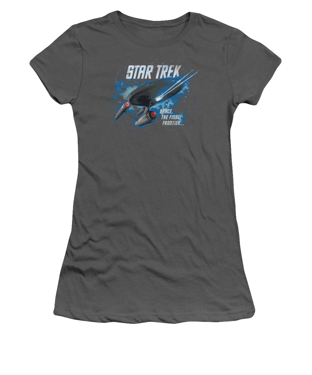 Star Trek Women's T-Shirt featuring the digital art Star Trek - The Final Frontier by Brand A