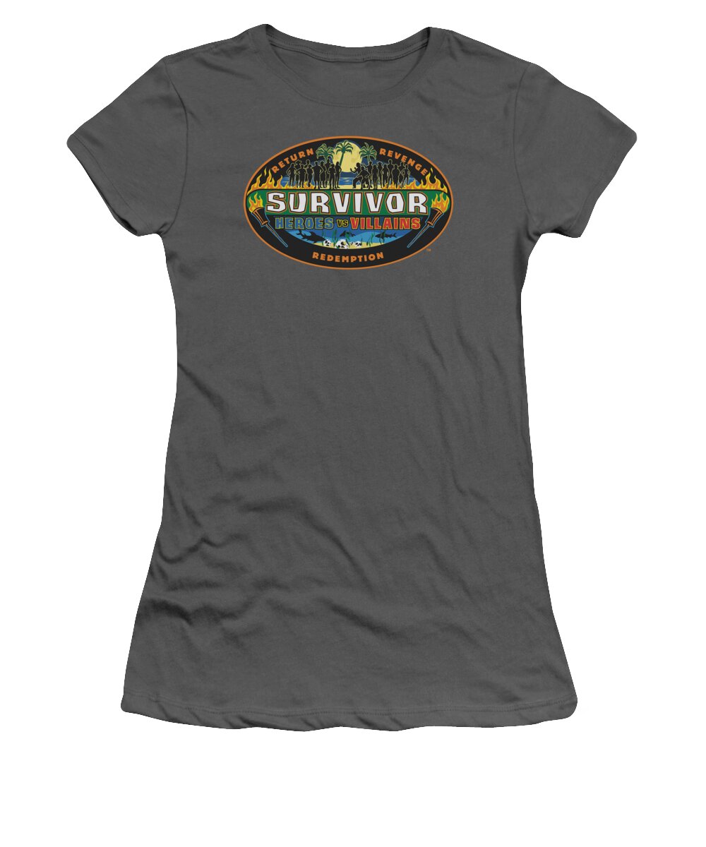 Survivor Women's T-Shirt featuring the digital art Survivor - Heroes Vs Villains by Brand A