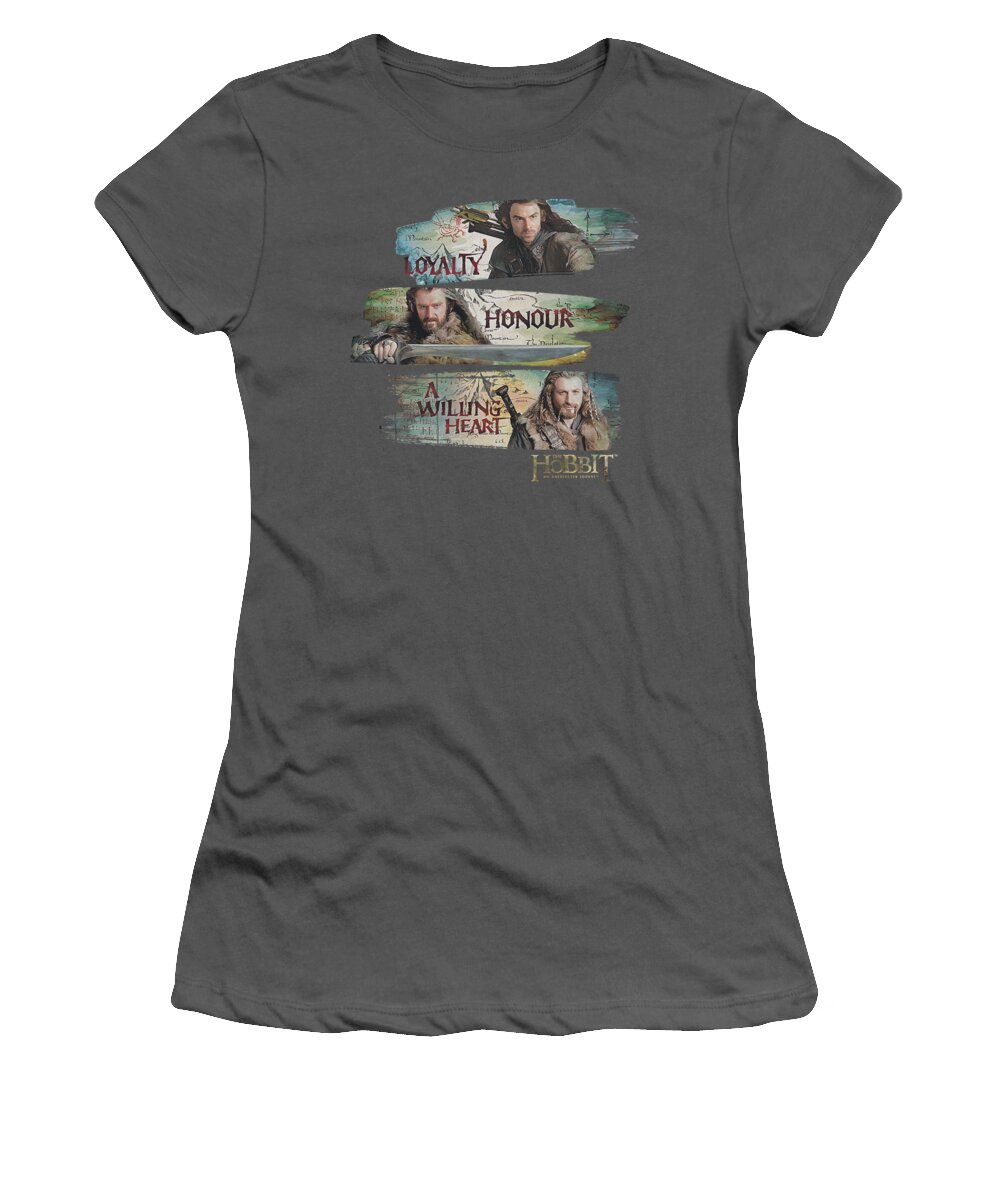 The Hobbit Women's T-Shirt featuring the digital art The Hobbit - Loyalty And Honour by Brand A