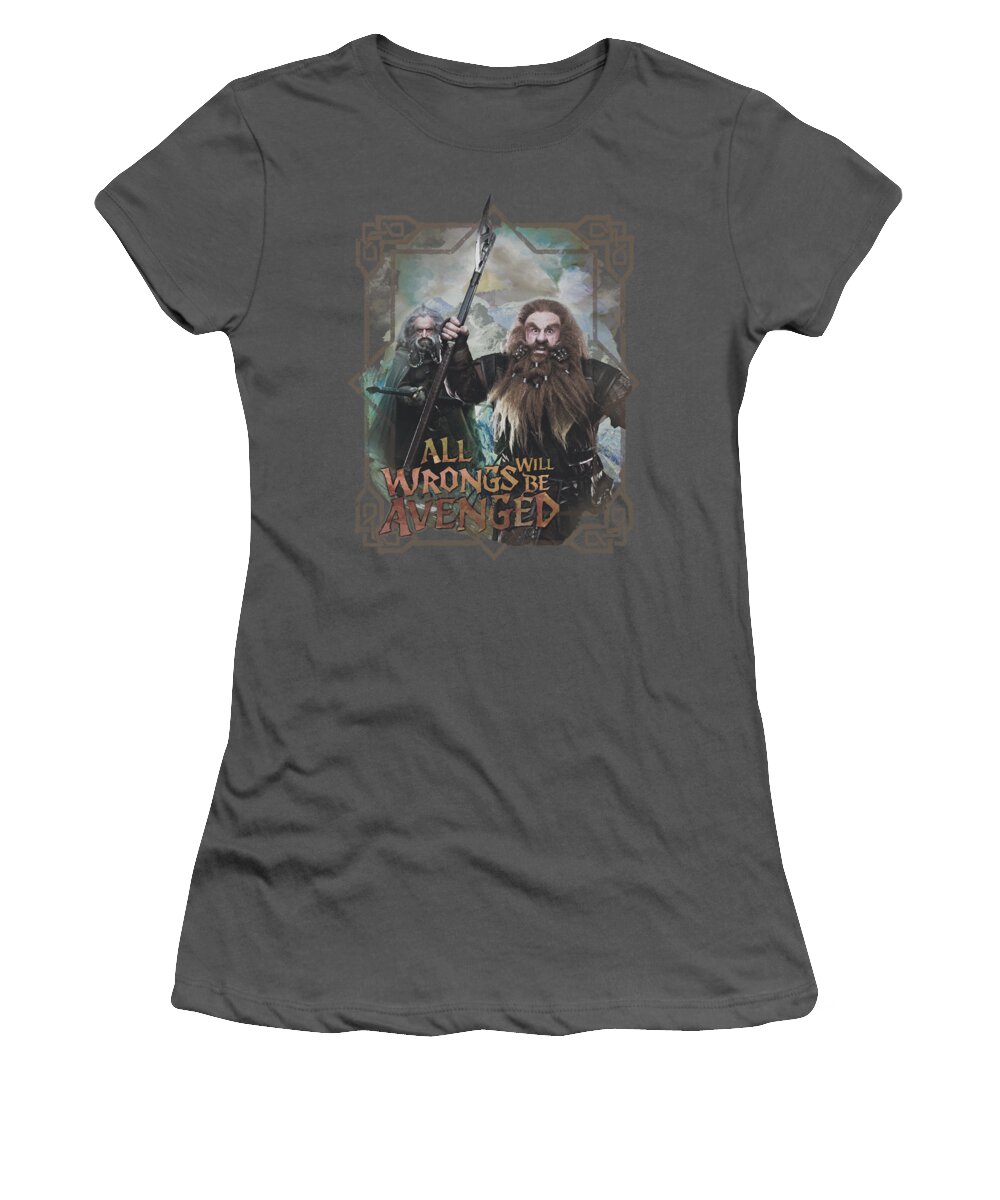 The Hobbit Women's T-Shirt featuring the digital art The Hobbit - Wrongs Avenged by Brand A