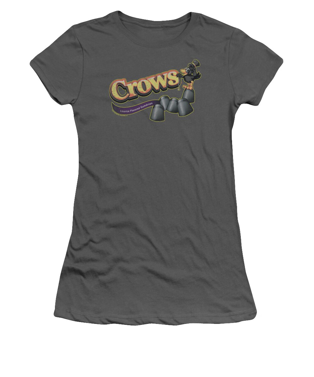 Tootsie Roll Women's T-Shirt featuring the digital art Tootise Roll - Crows by Brand A