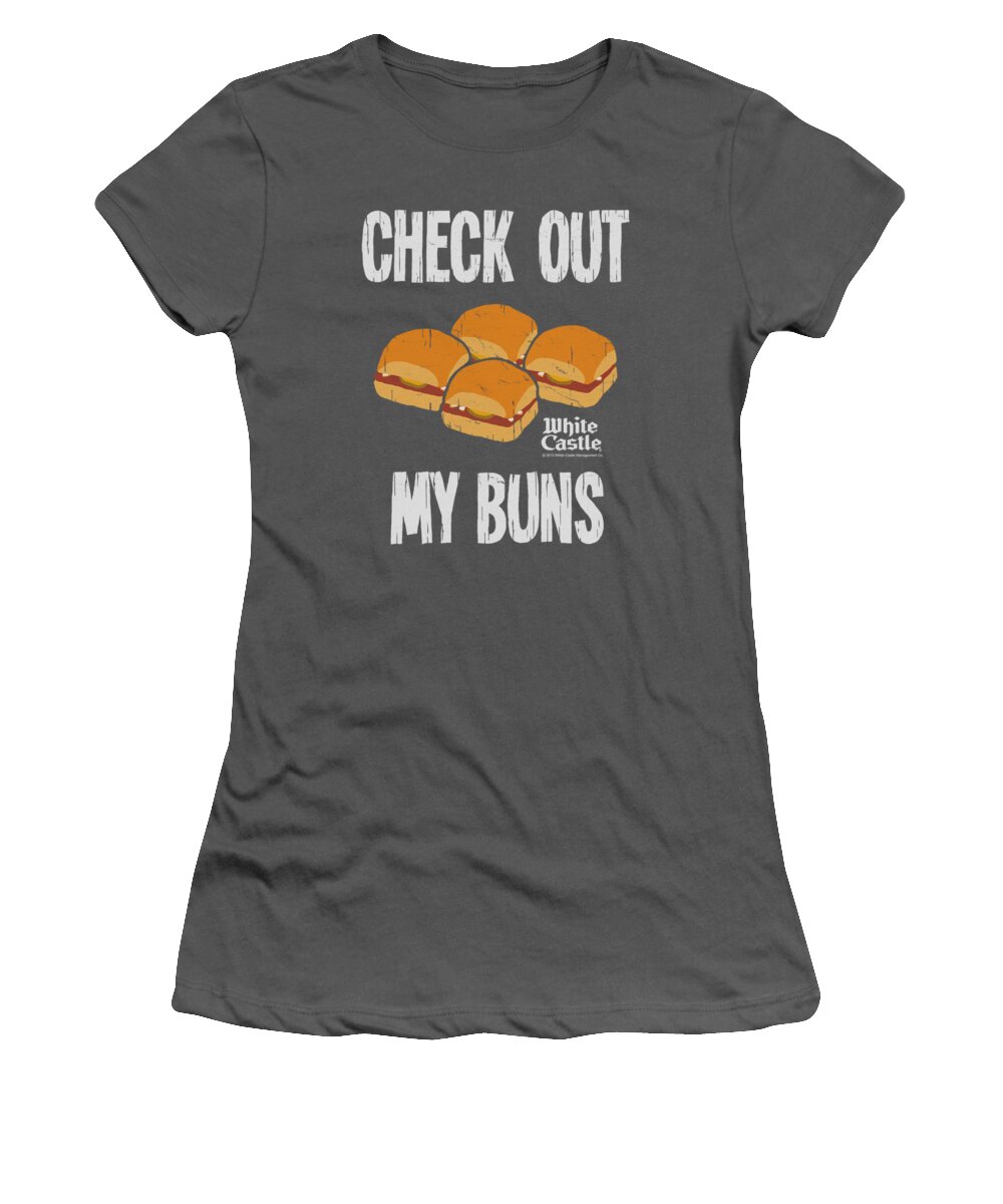 White Castle Women's T-Shirt featuring the digital art White Castle - My Buns by Brand A