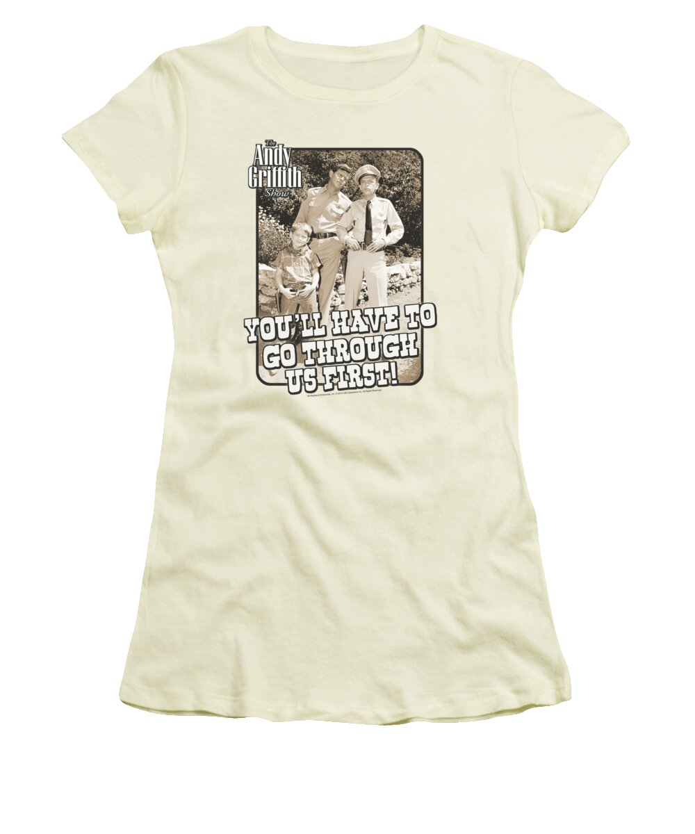 Andy Griffith Women's T-Shirt featuring the digital art Andy Griffith - Through Us by Brand A