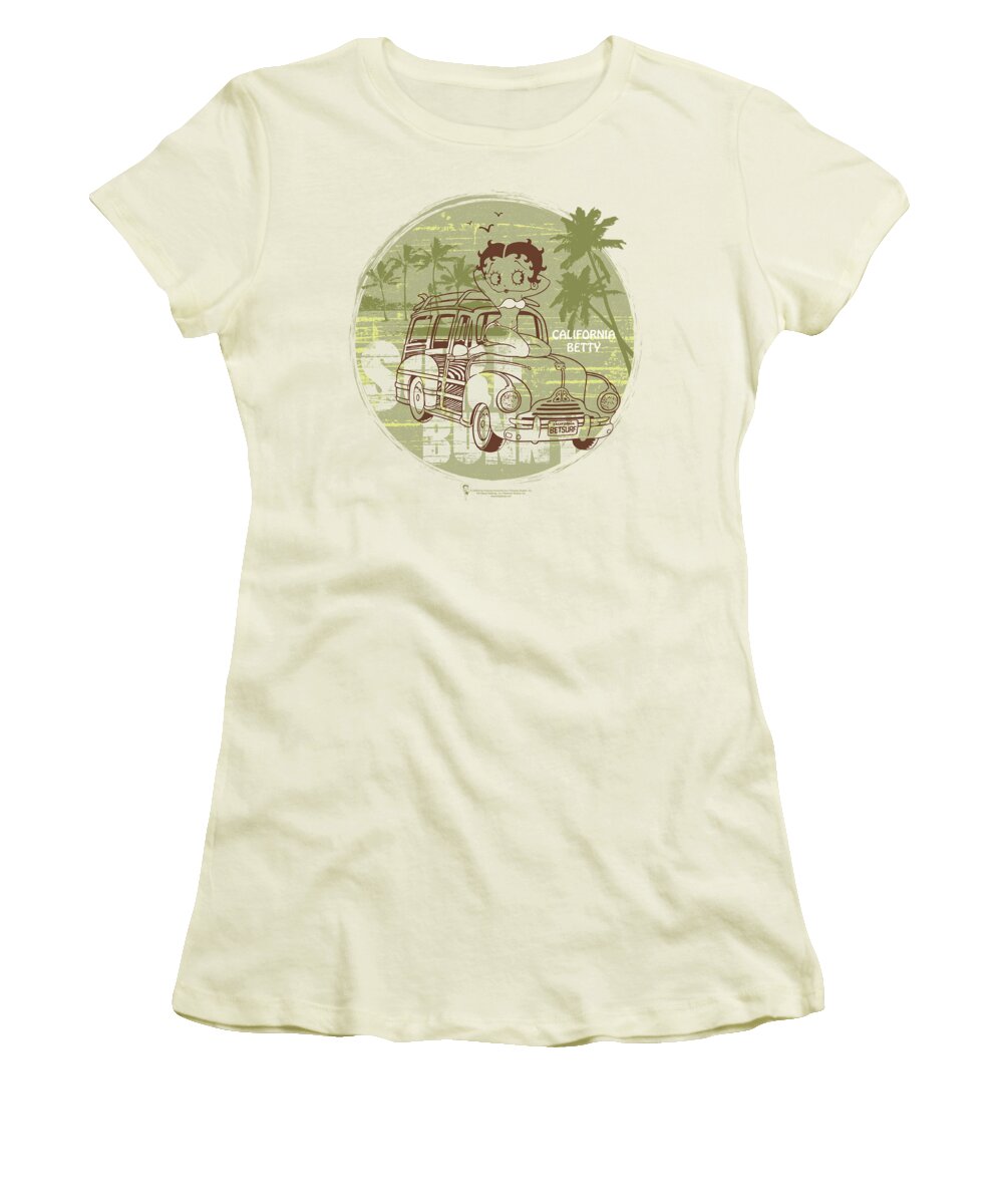 Betty Boop Women's T-Shirt featuring the digital art Boop - California by Brand A