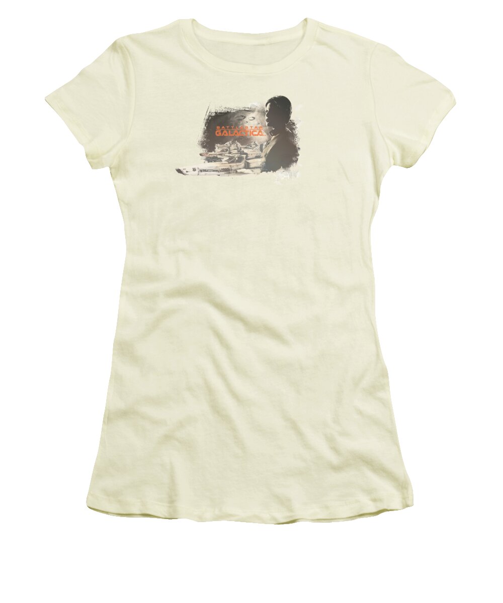 Battlestar Women's T-Shirt featuring the digital art Bsg - Starbuck by Brand A