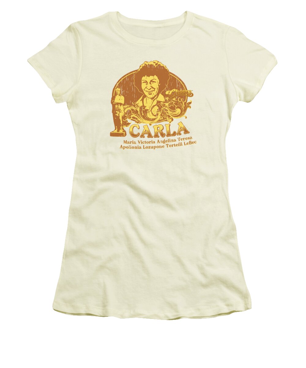 Cheers Women's T-Shirt featuring the digital art Cheers - Carla by Brand A