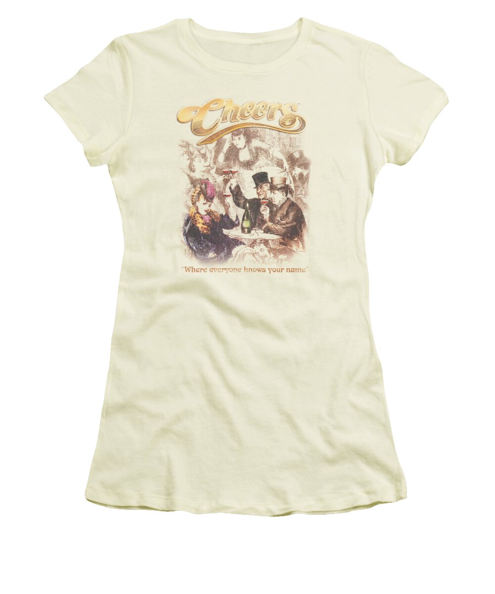 Cheers Women's T-Shirt featuring the digital art Cheers - Here Here by Brand A
